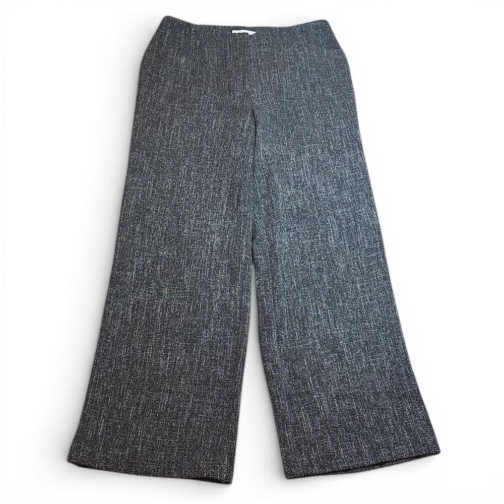 Cleo Charcoal Wide-Leg Women's Pants Wool-like style sz 8